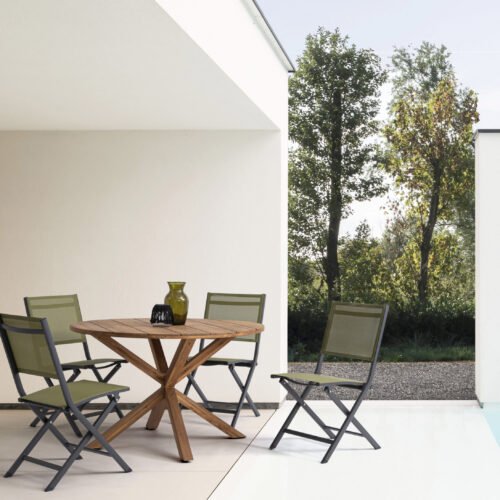 SEDIA PIEGH. ELIN ANTRACITE LH32-VERDE