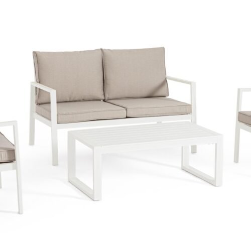 SET4 SALOTTO C-C HILDE BIANCO LD30