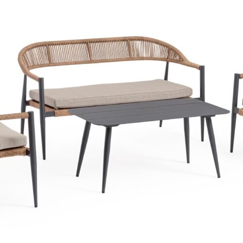 SET4 SALOTTO C-C JANDIA ANTRACIT/NATURAL