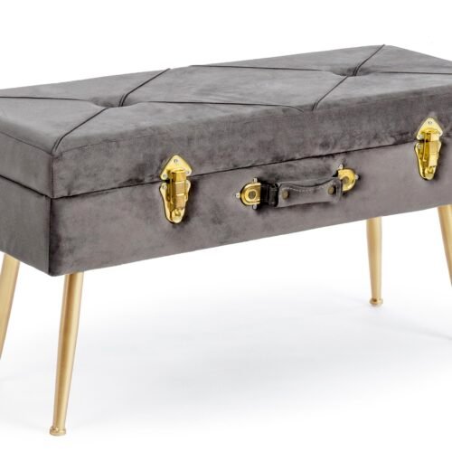 PANCA CONTENITORE POLINA GRIGIO