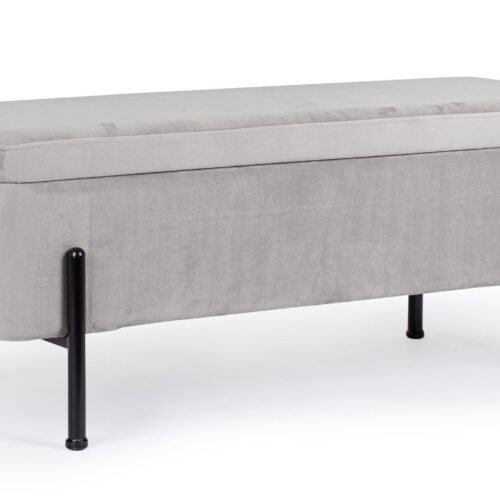 PANCA 2P CONTENITORE IRINA GRIGIO CHIARO