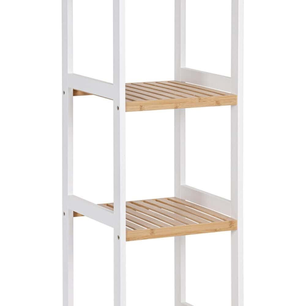 SCAFFALE 4P BROOKLYN NAT-BIANCO H110