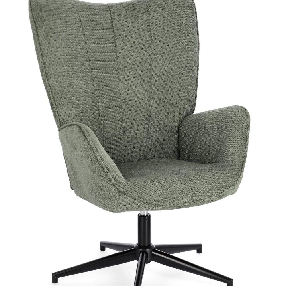 Sedia ergonomica salvia con schienale alto e braccioli comodi, perfetta per ufficio e home office.