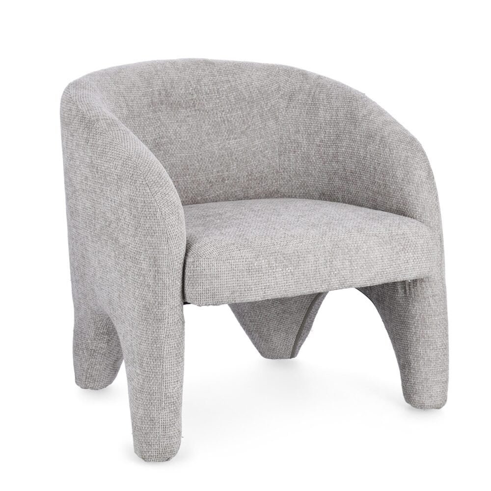 Sedia in tessuto color grigio, stile contemporaneo e comfort, ideale arredo casa eleganti.