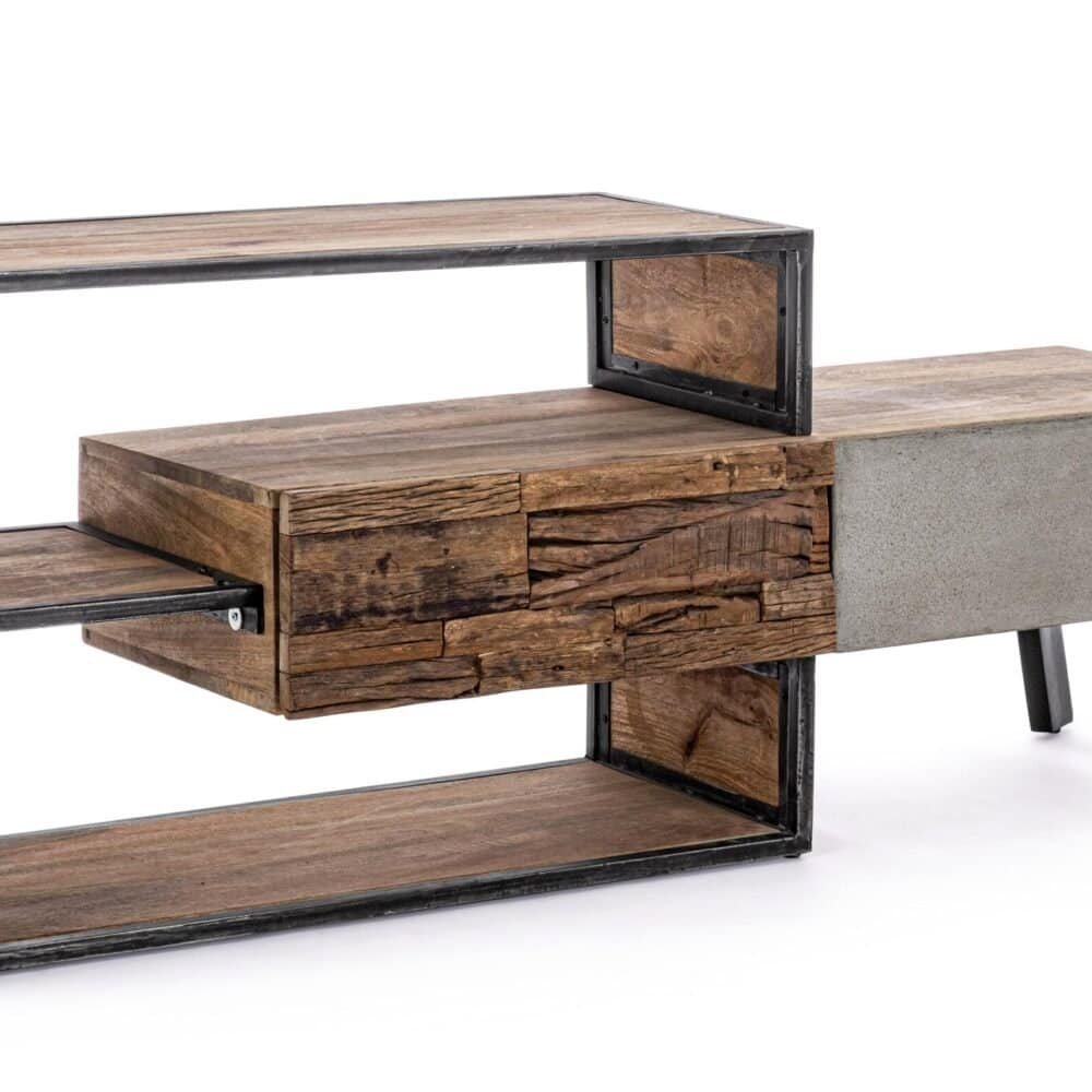 MOBILE IN LEGNO e metallo, arredo moderno e originale, perfetto per ambienti contemporanei.