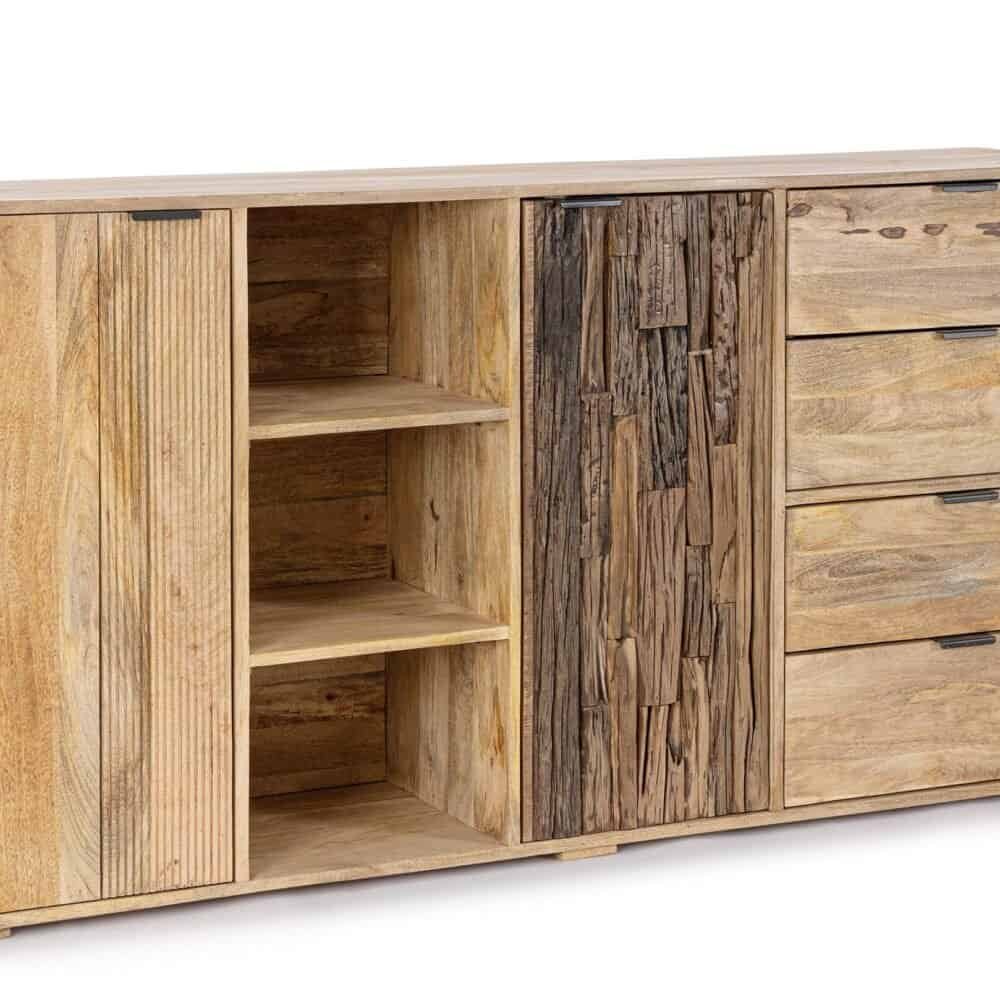 Immagine di un mobile in legno di alta qualità con cassetti e ripiani estetici.