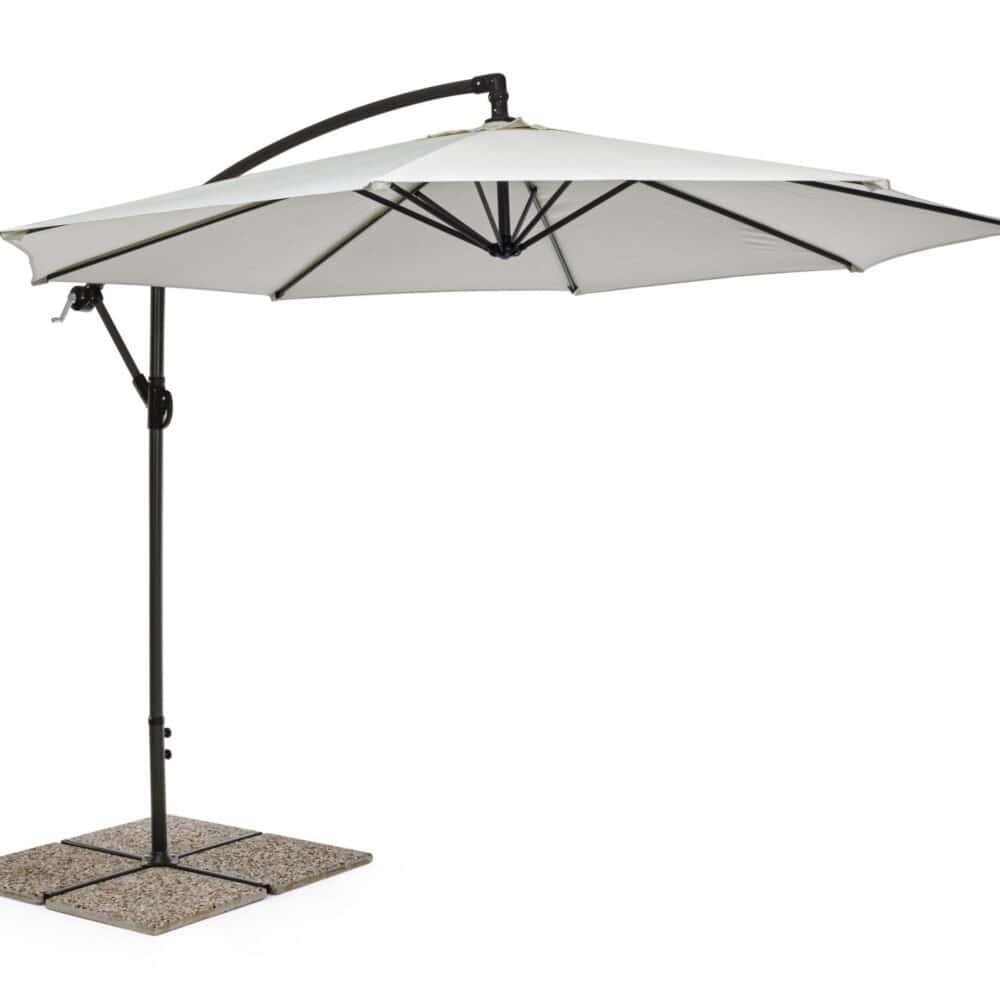 Ombrellone da esterni con struttura robusta e copertura resistente alle intemperie. Perfetto per terrazze e giardini.