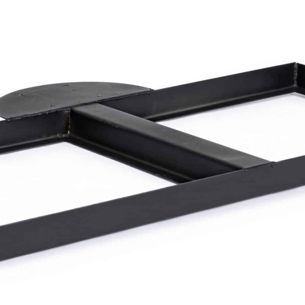 Supporto porta salviette in metallo nero, perfetto per bagno e cucina, stile contemporaneo.