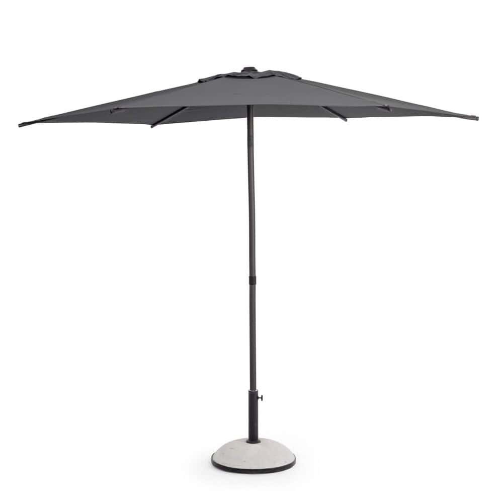 Umbrellone da giardino nero, ideale per esterni, resistente e durevole, perfetto per il relax all'aperto.