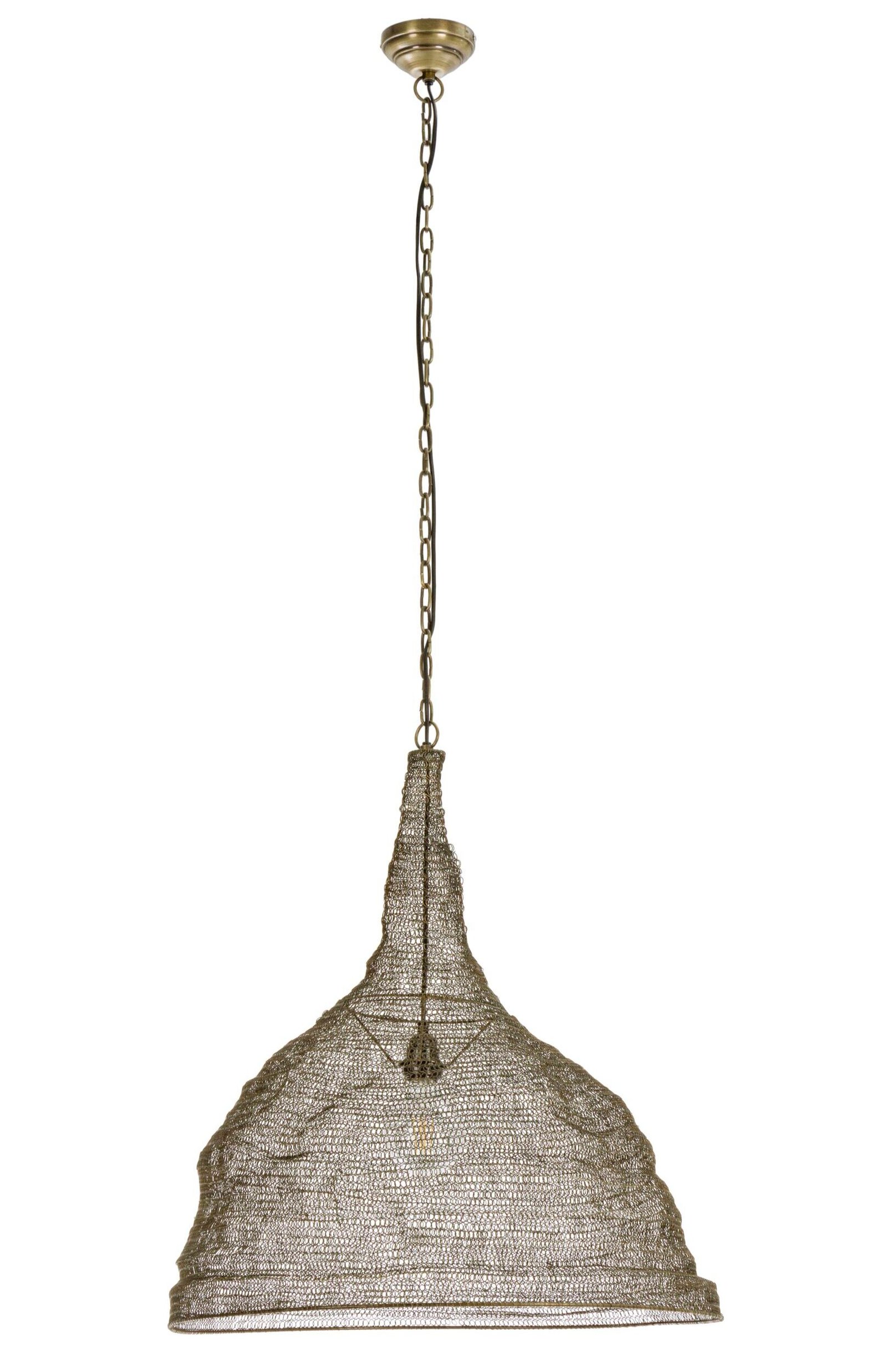 LAMPADARIO AMISH CIRCLE BRASS