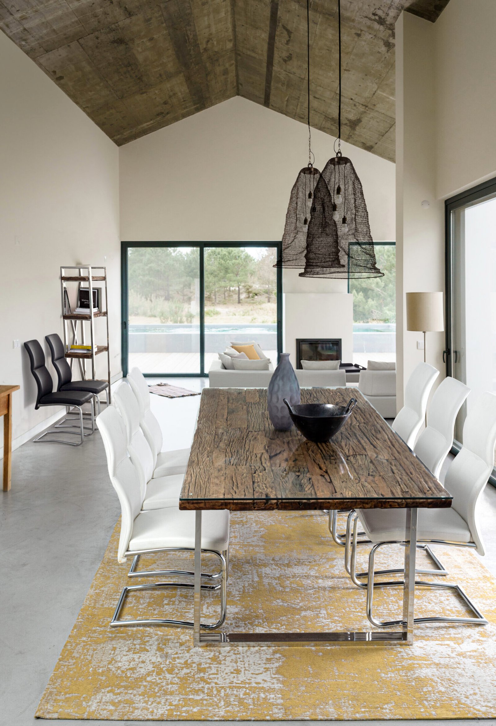 LAMPADARIO AMISH LONG BRASS