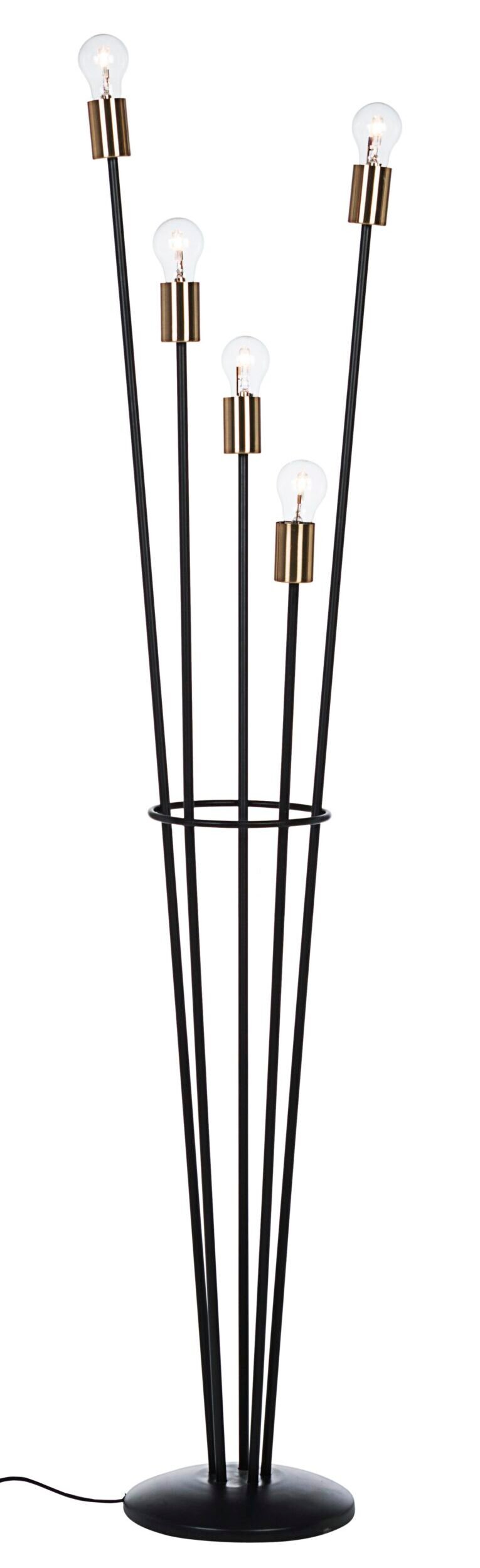 PIANTANA FIACCOLA 5LUCI NERO H155