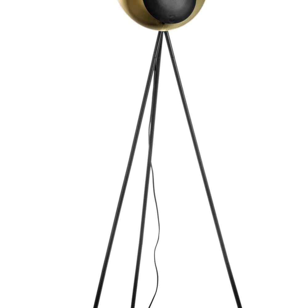 Lampada design moderna con paralume a forma di sfera.