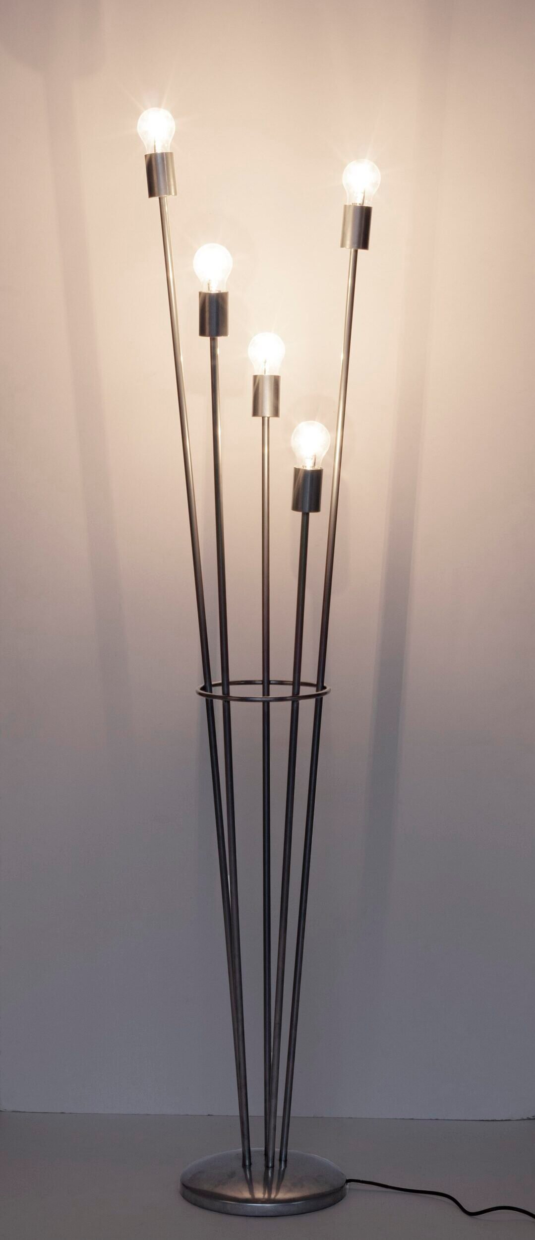 PIANTANA FIACCOLA 5LUCI ARGENTO H155