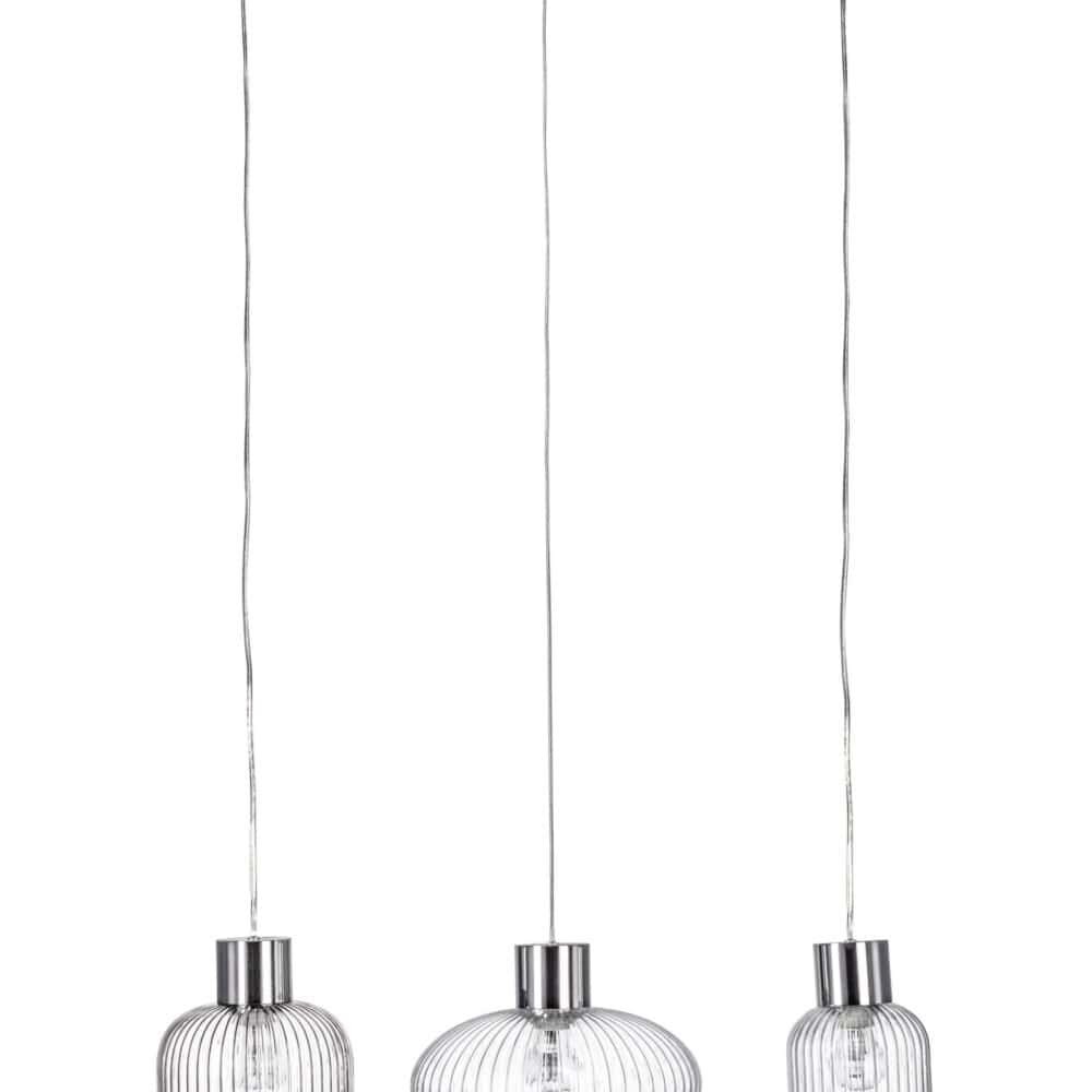 LAMPADA A SOSPENSIONE MODERNA IN VETRO E METALLO.