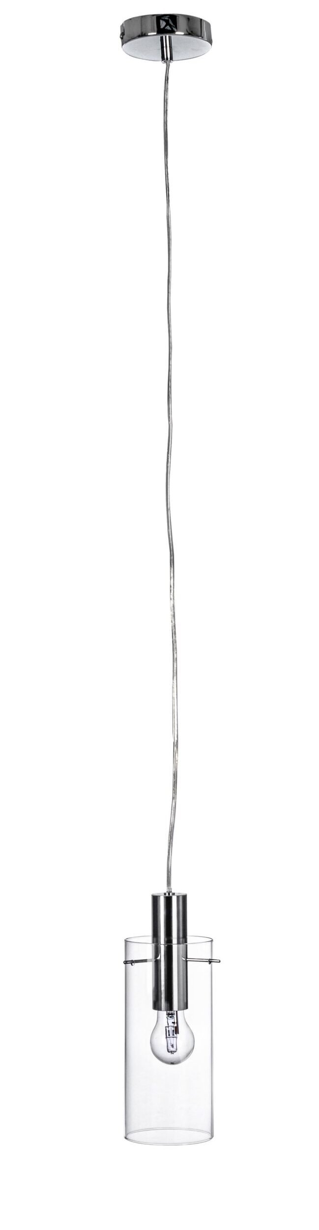 LAMPADARIO 1LUCE AGLOW TRASP-ARGENTO