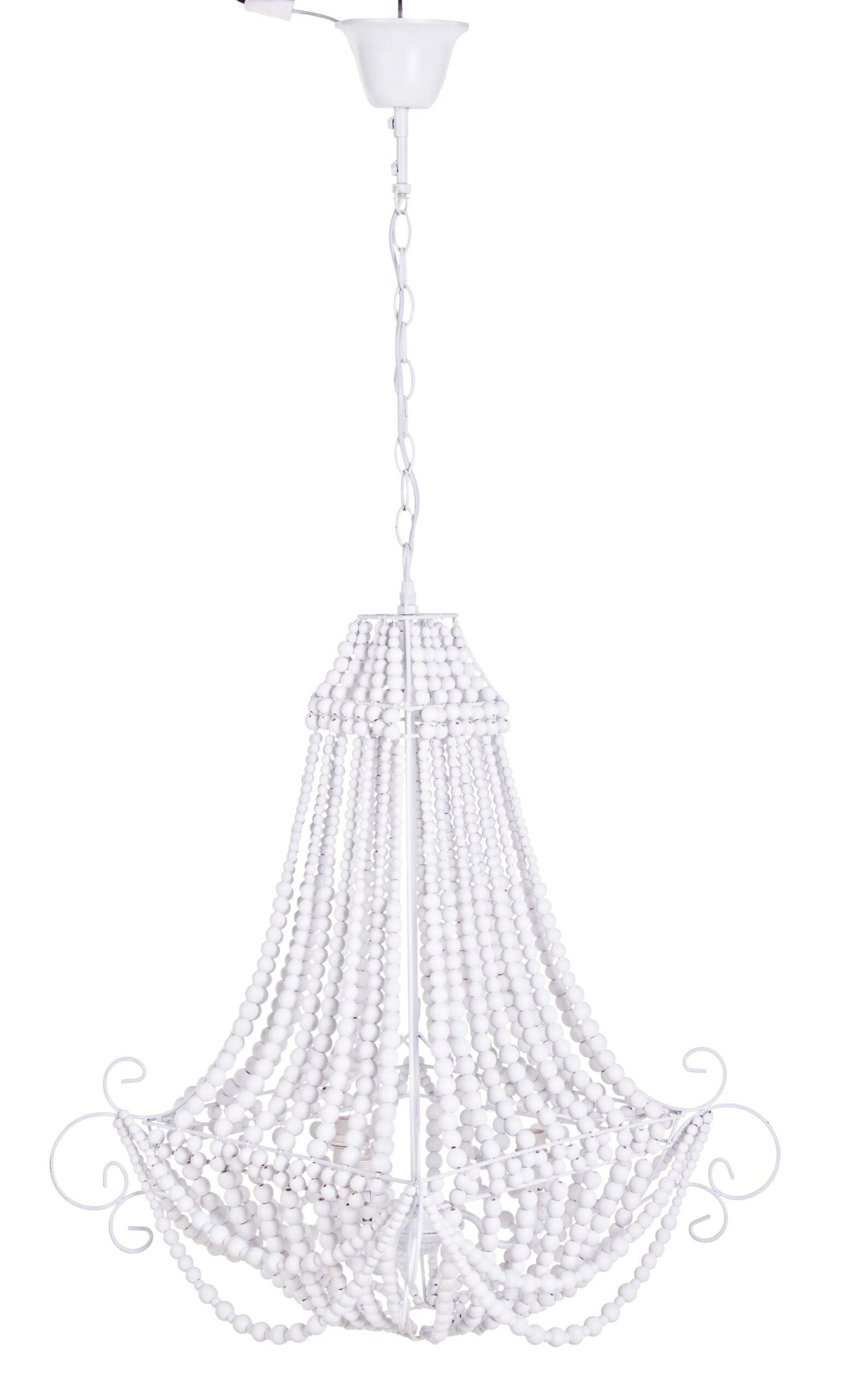LAMPADARIO CORONA BIANCO OPACO H71