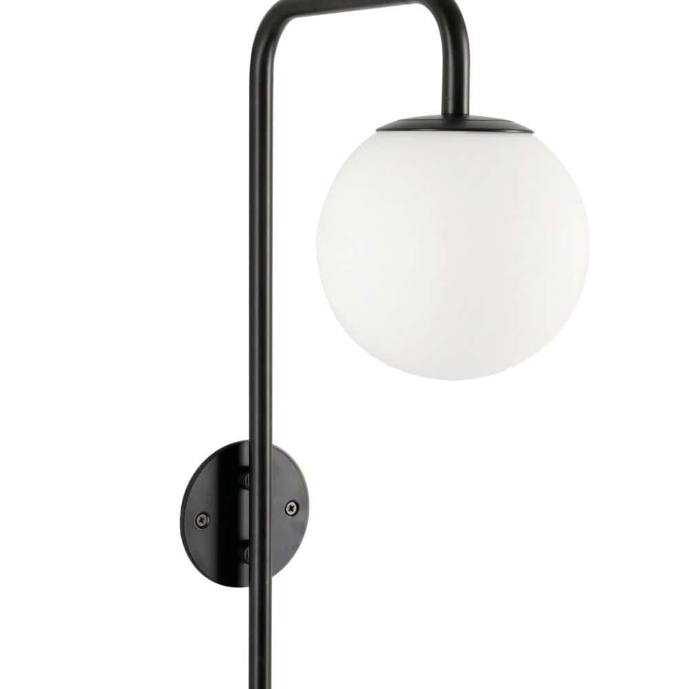 Corpo nero e diffusore bianco rotondo elegante.