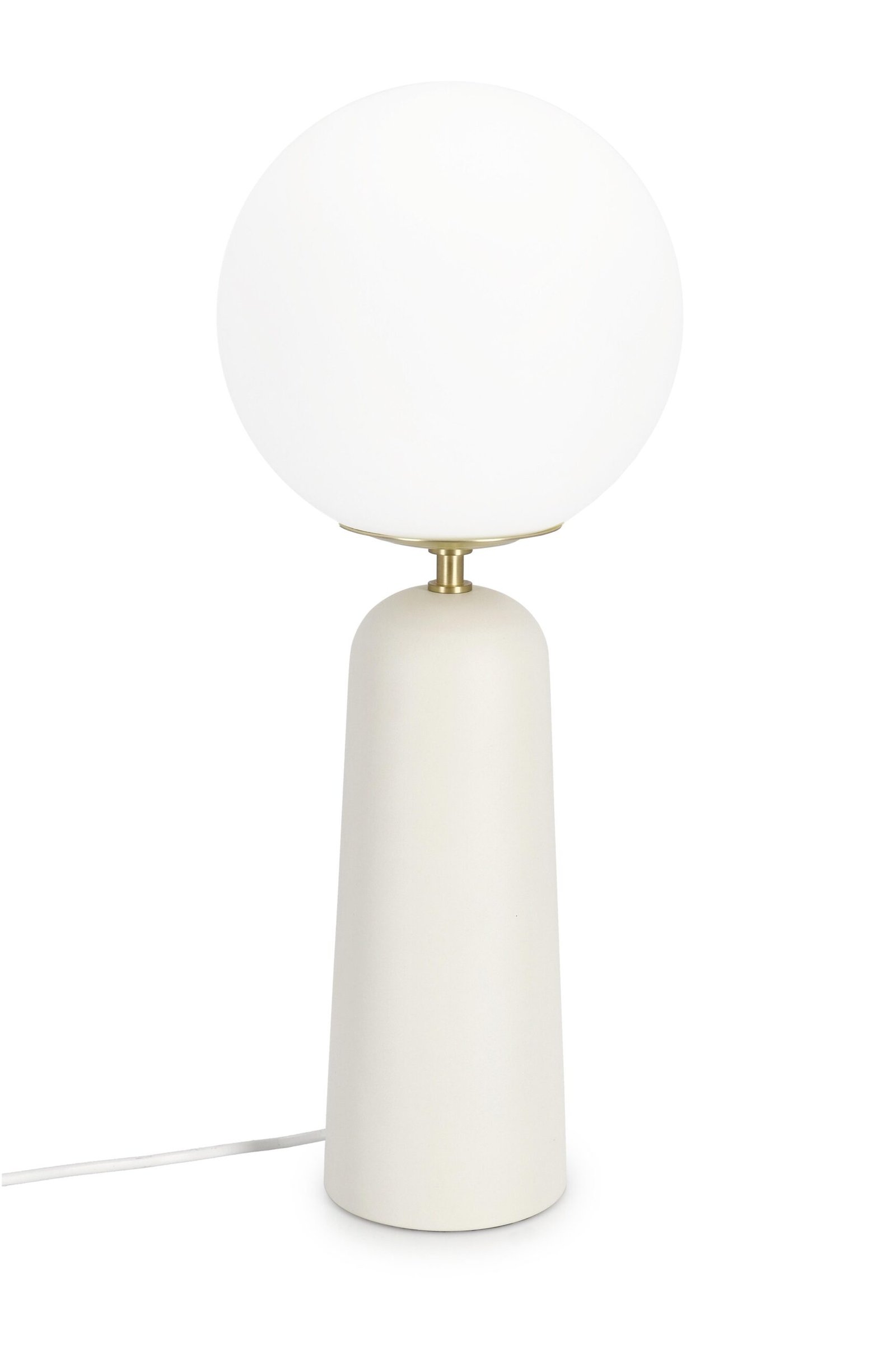 LAMPADA TAV. DELPHINE TONDO BIANCO H51