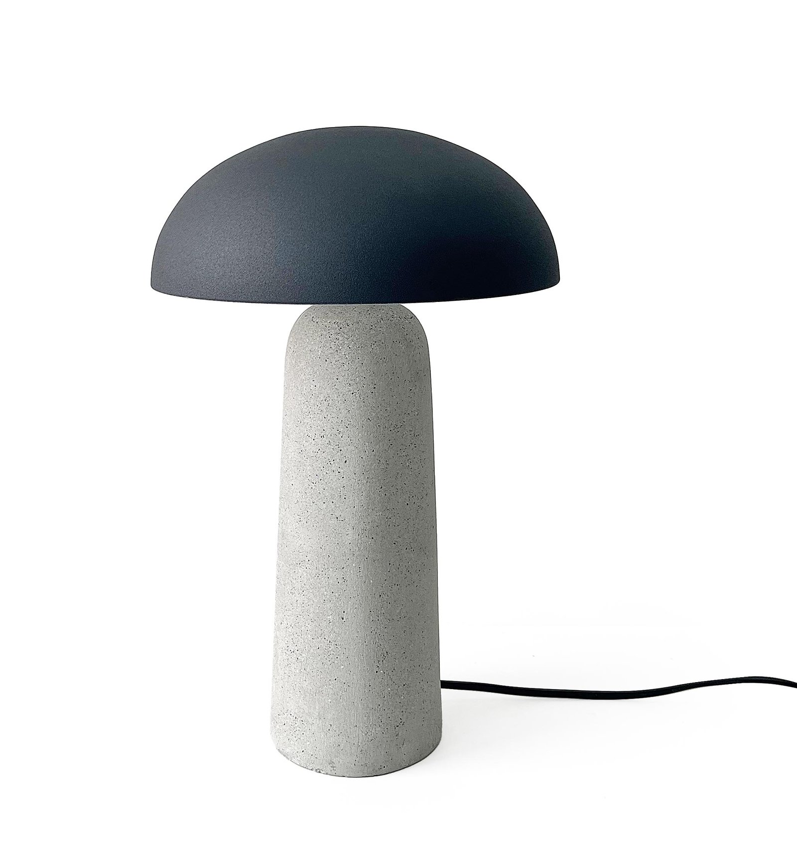 LAMPADA TAV. DELPHINE TONDO GRIGIO H39,5