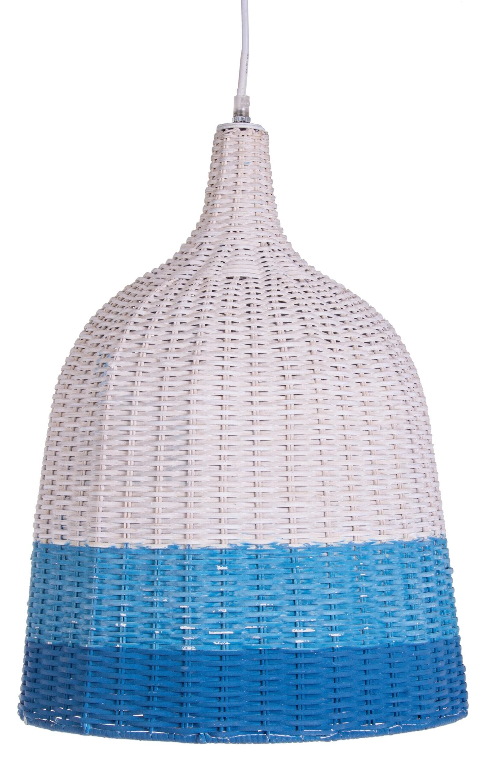 LAMPADARIO SKY RATTAN BLU-AZZURRO