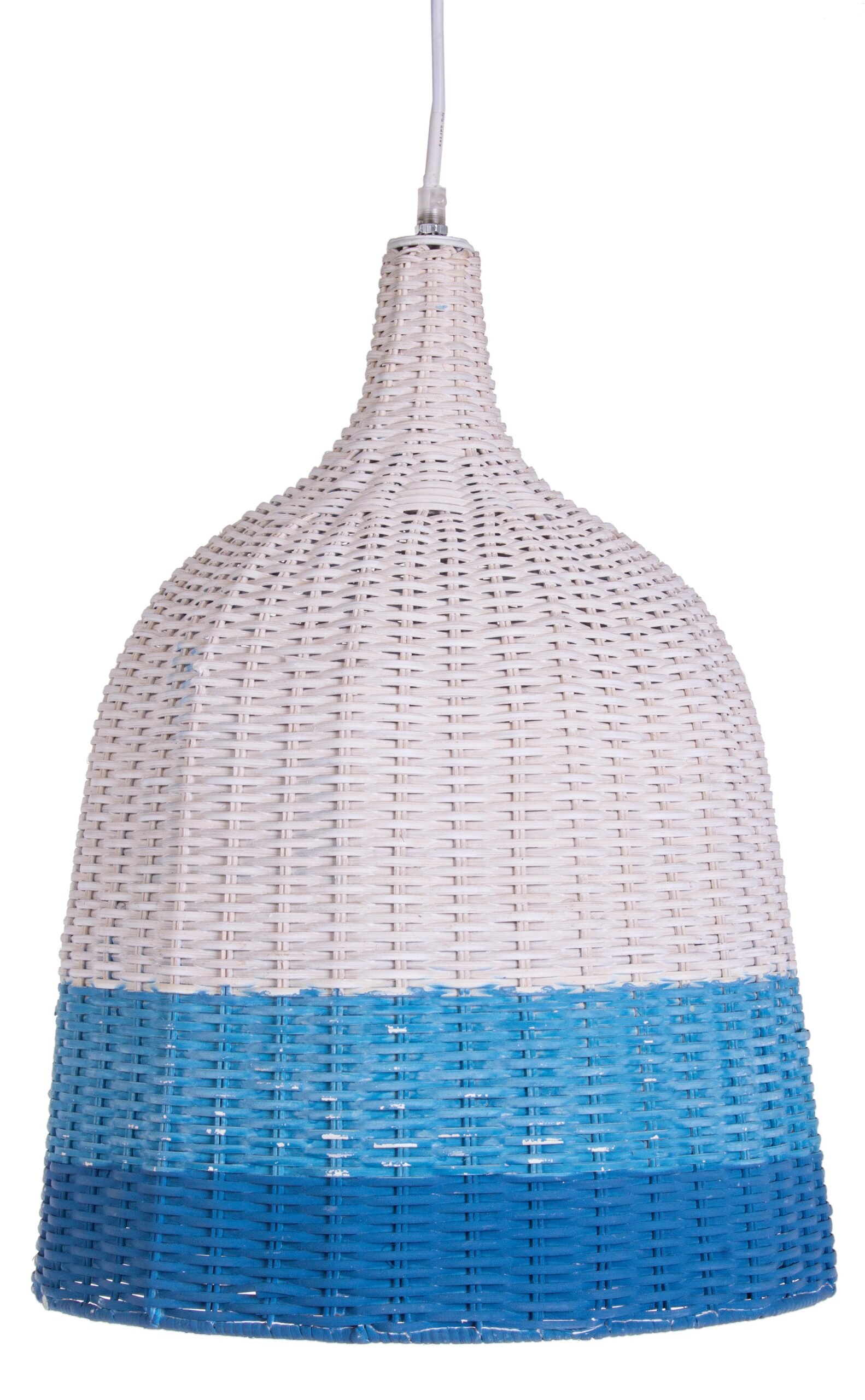 LAMPADARIO SKY RATTAN BLU-AZZURRO