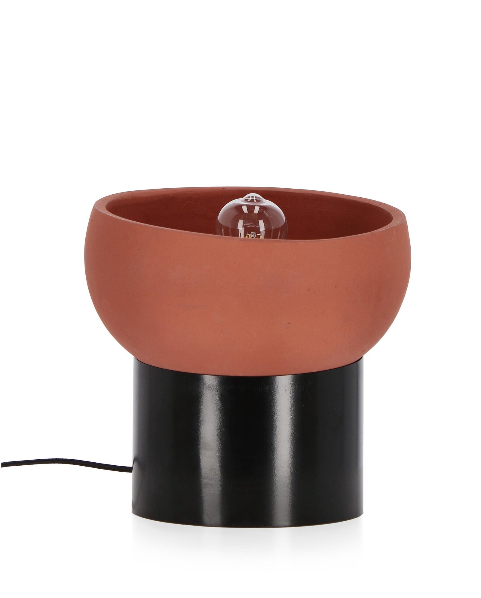 LAMPADA TAV. MANDYA TERRACOTTA-NERO H33