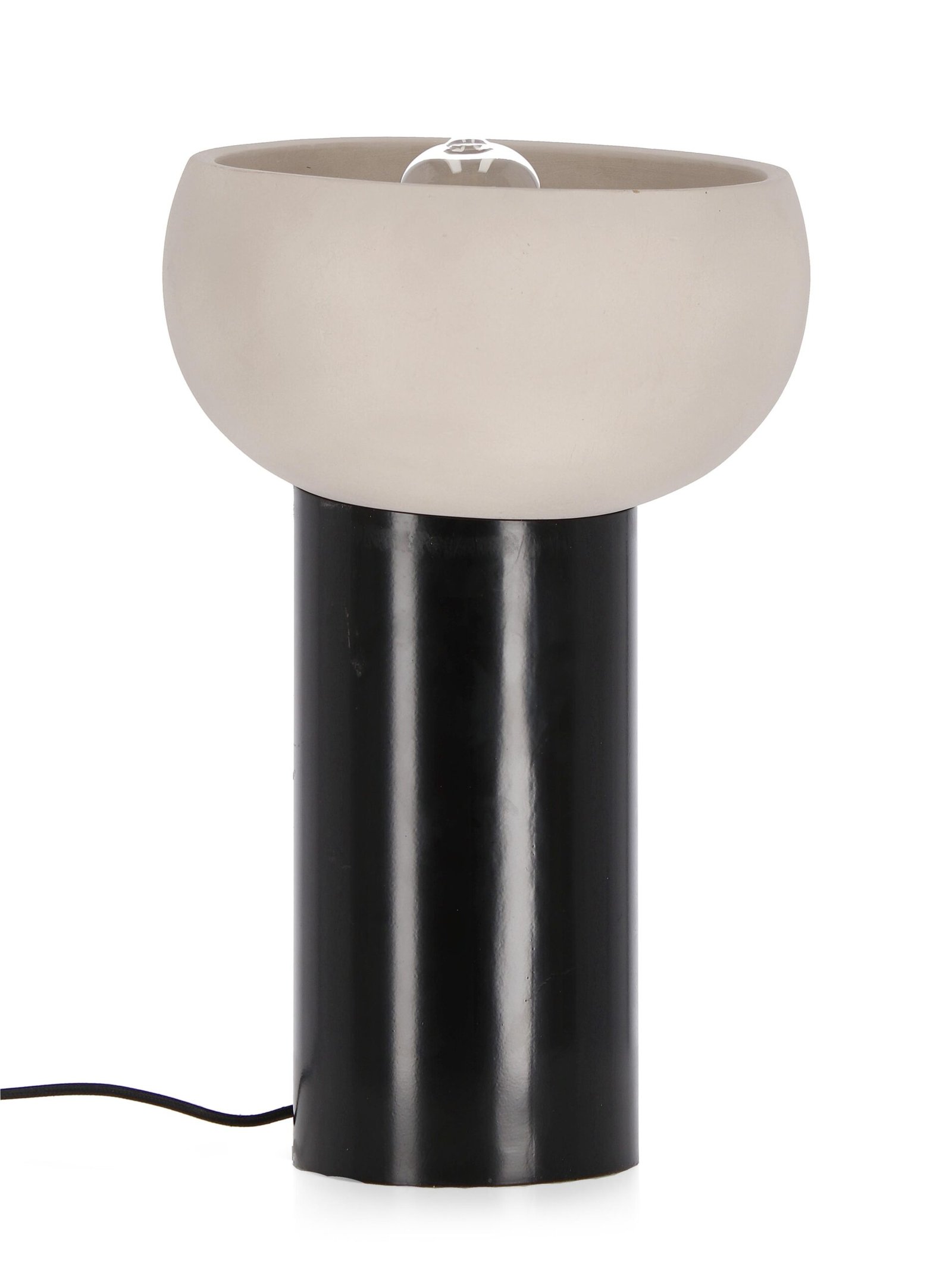 LAMPADA TAV. MANDYA BEIGE-NERO H46