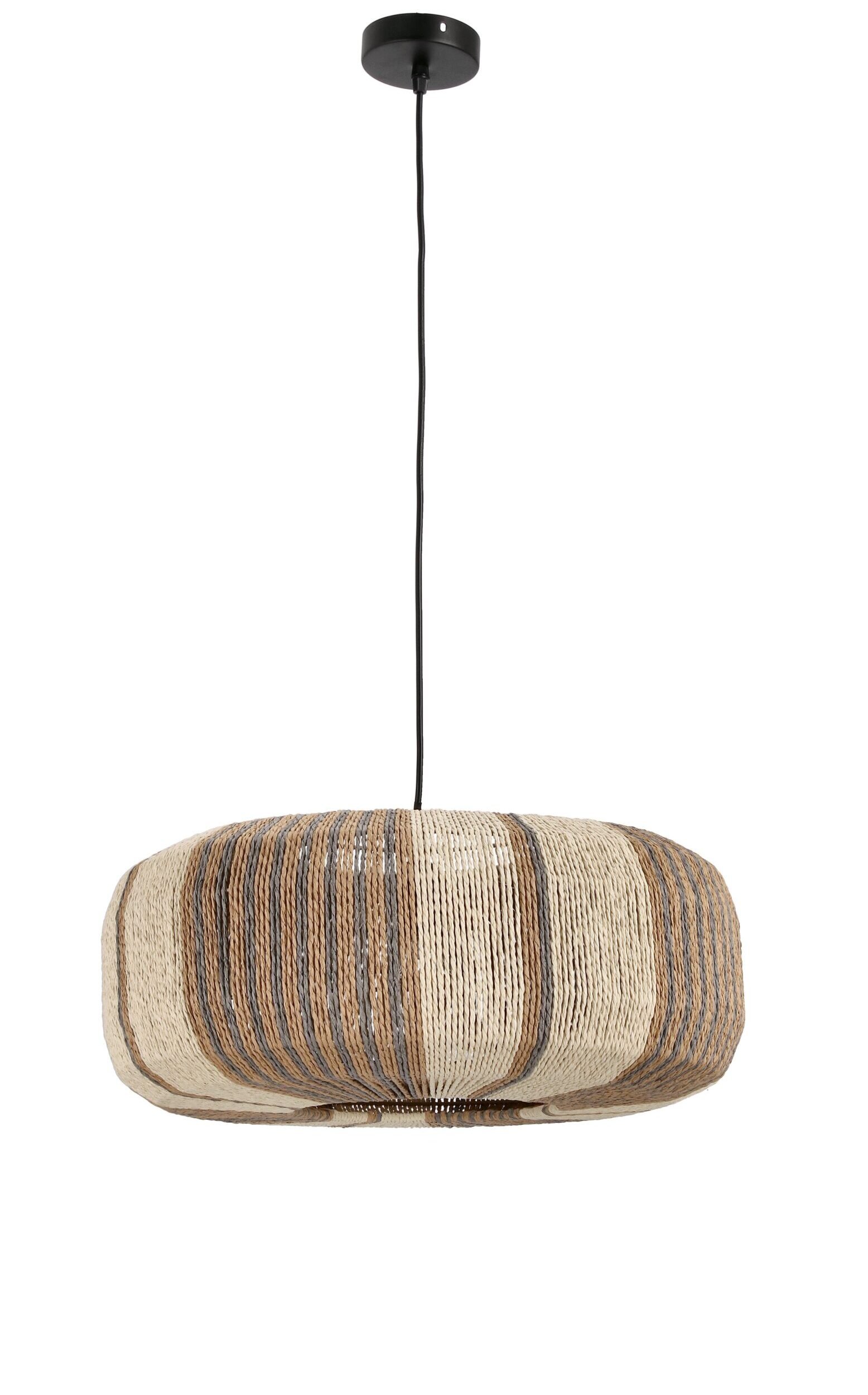 LAMPADARIO MALI BEIGE GRIGIO MARR D50,5