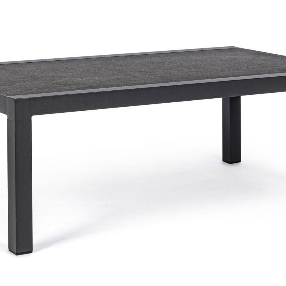 Illustrazione di un tavolo da pranzo in stile contemporaneo, perfetto per interni eleganti e funzionali.