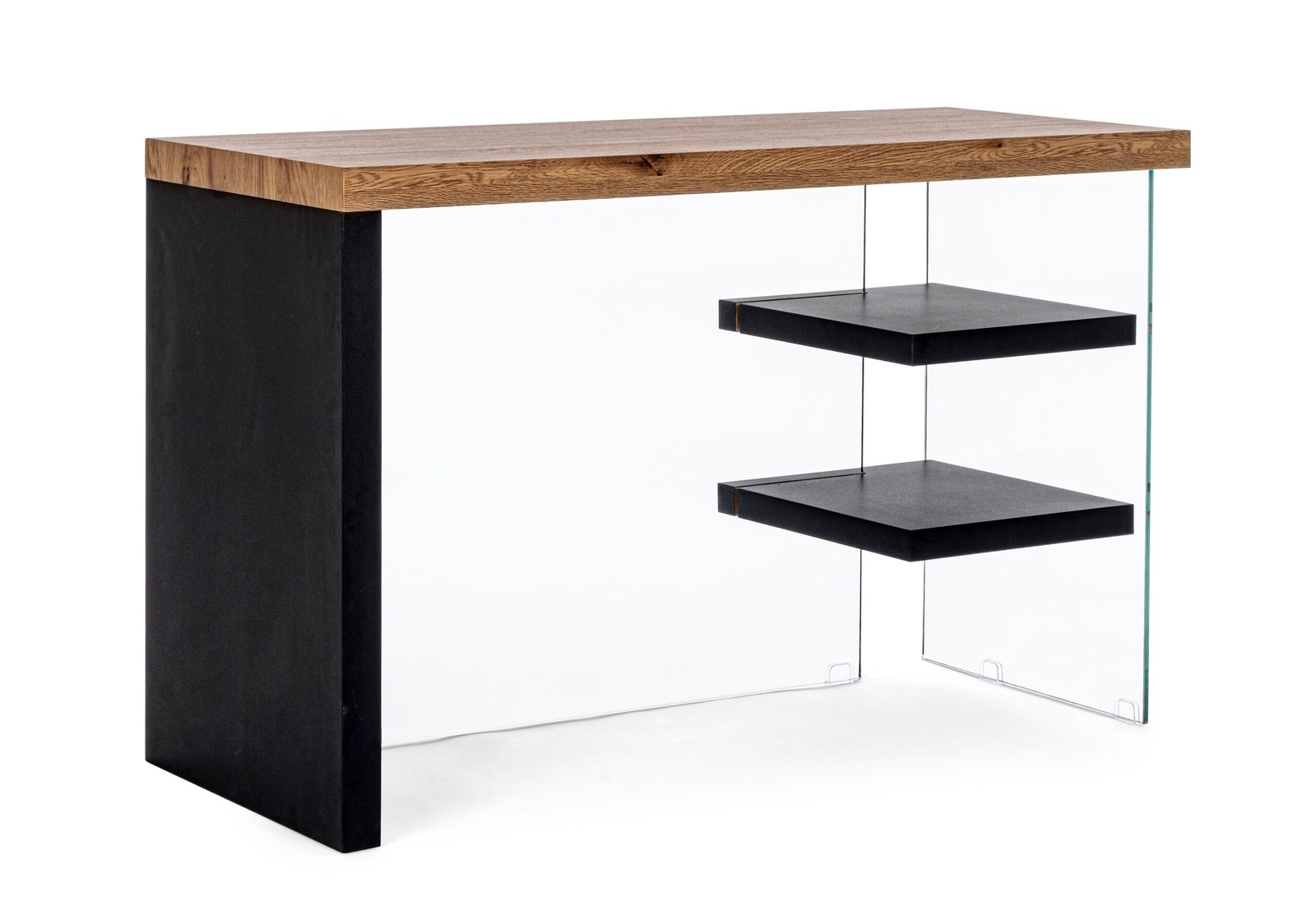 SCRIVANIA 2M LINE WOOD NERO 120X50