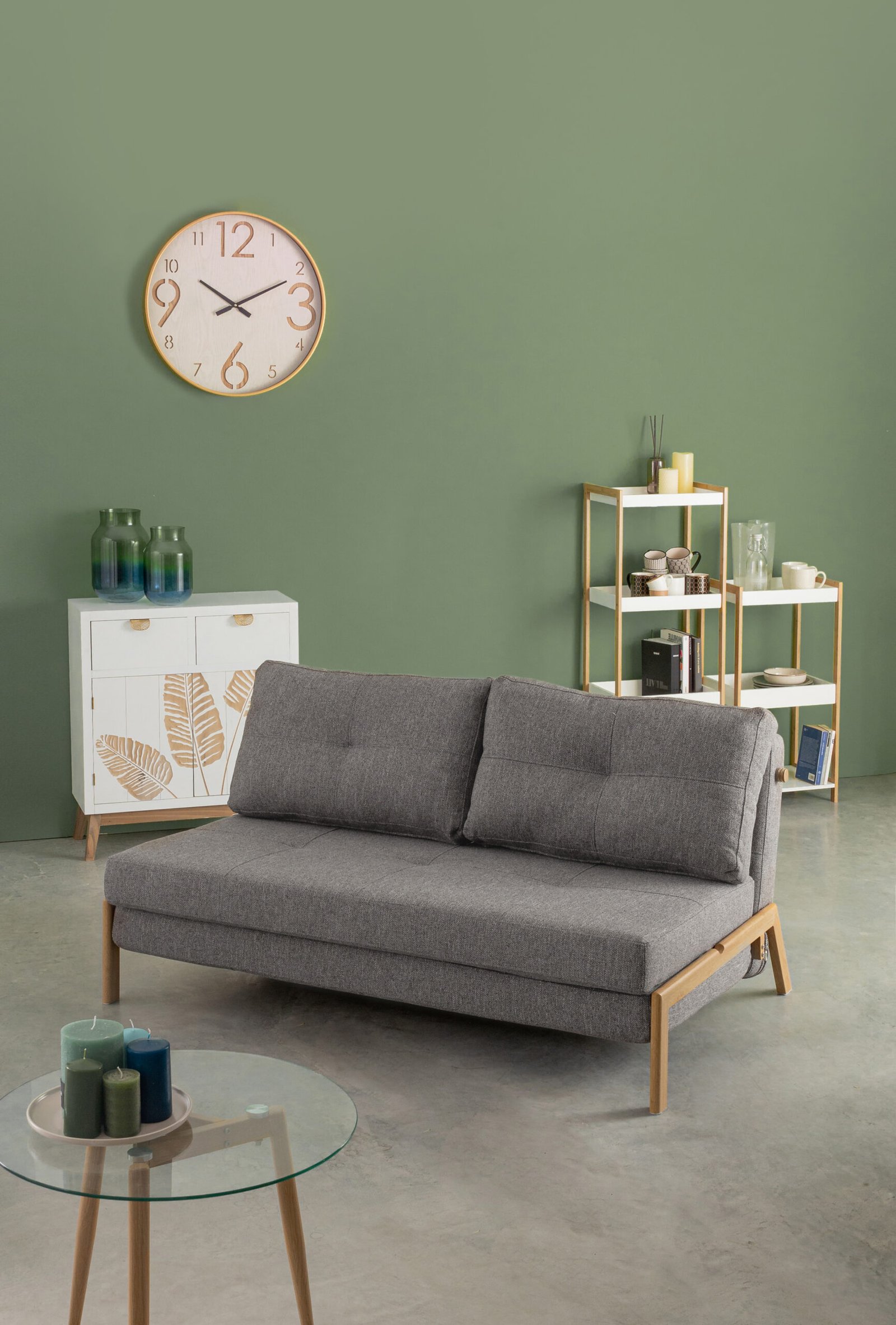 DIVANO LETTO 2P HAYDEN GRIGIO