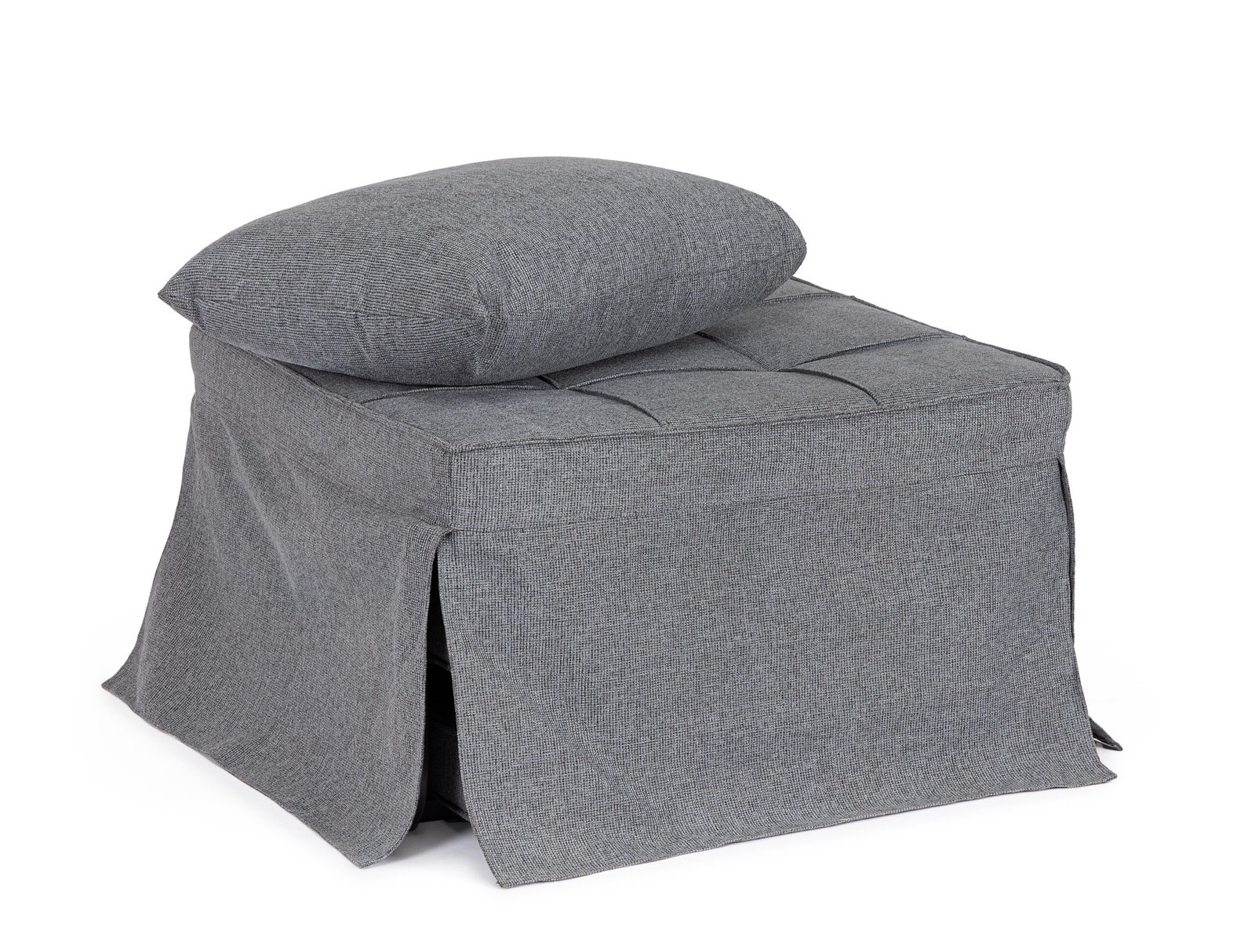 POUFF LETTO 1P BARNEY GRIGIO SCURO