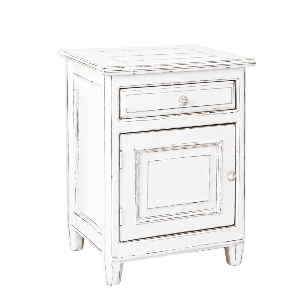 Comodino shabby chic con cassetto eporta.
