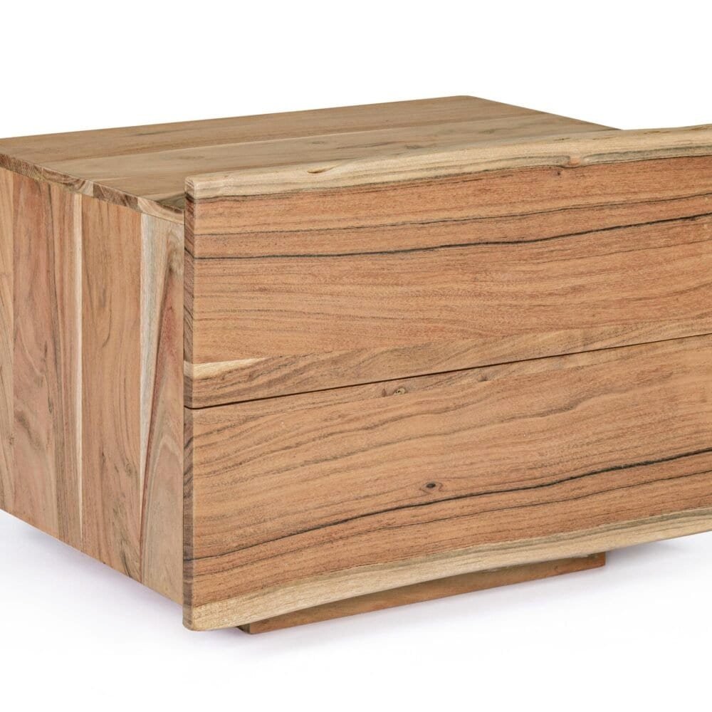 Tavolo in legno massello naturale, design elegante, perfetto per interni rustici o moderni.