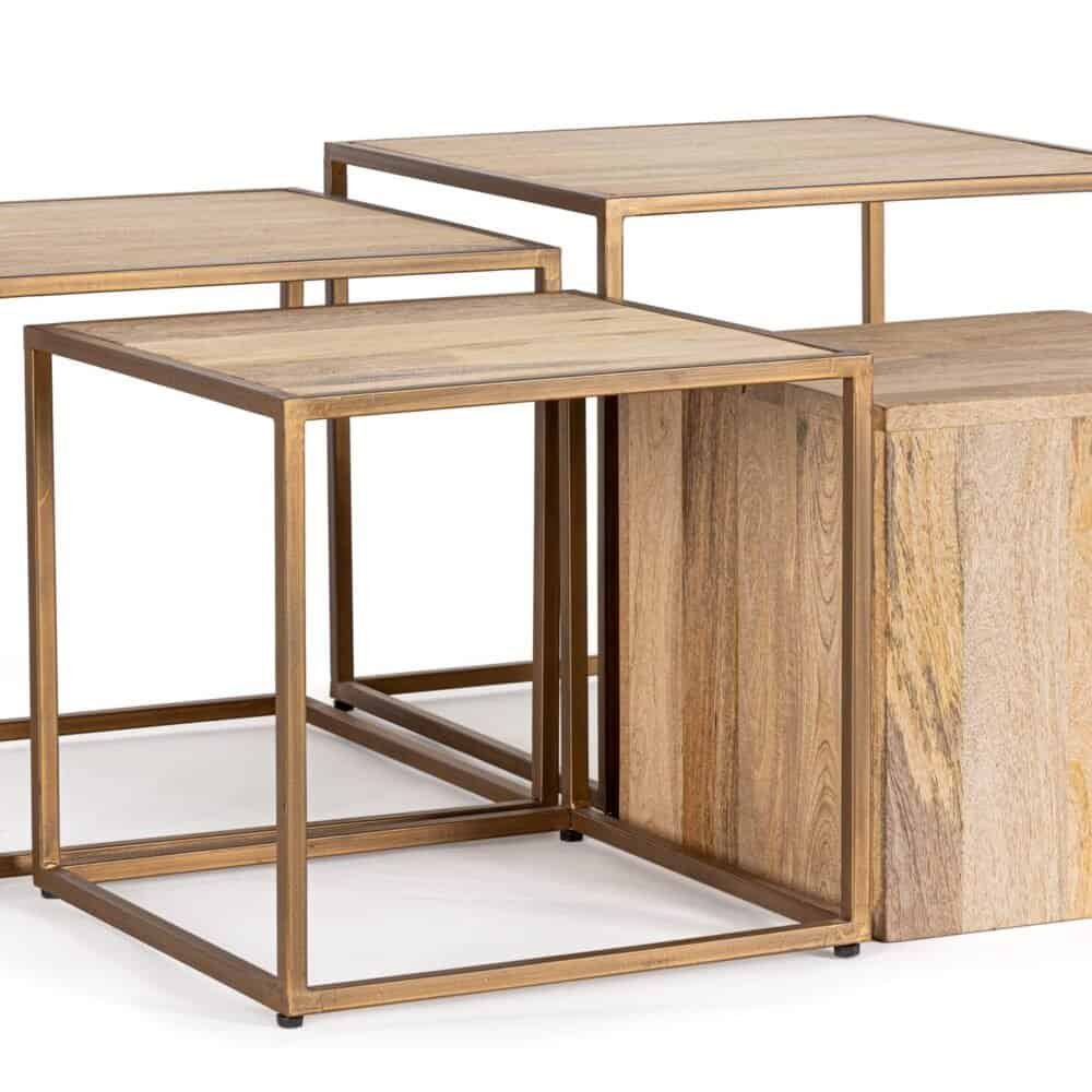 Tavoli in legno di design con linee pulite e stile contemporaneo, perfetti per arredare ambienti eleganti e funzionali.