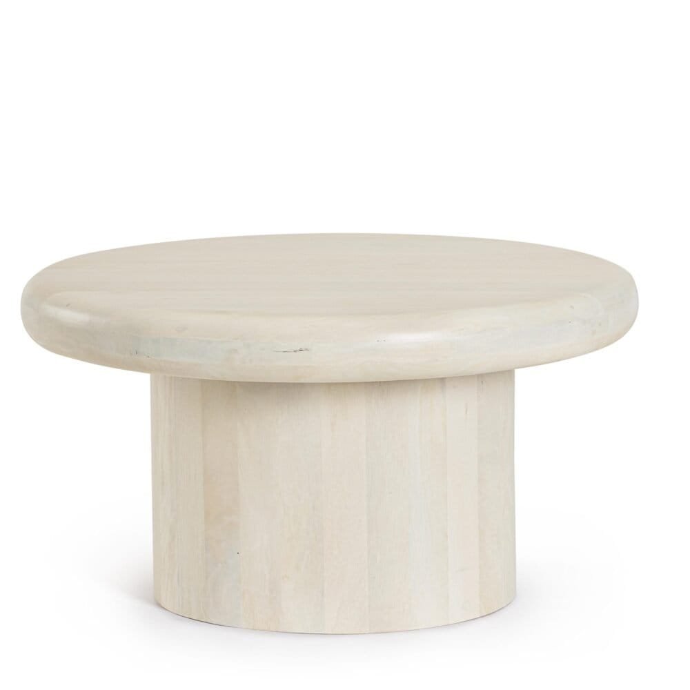 Tavolino in legno naturale, design semplice e elegante, perfetto per arredi moderni e minimalisti.