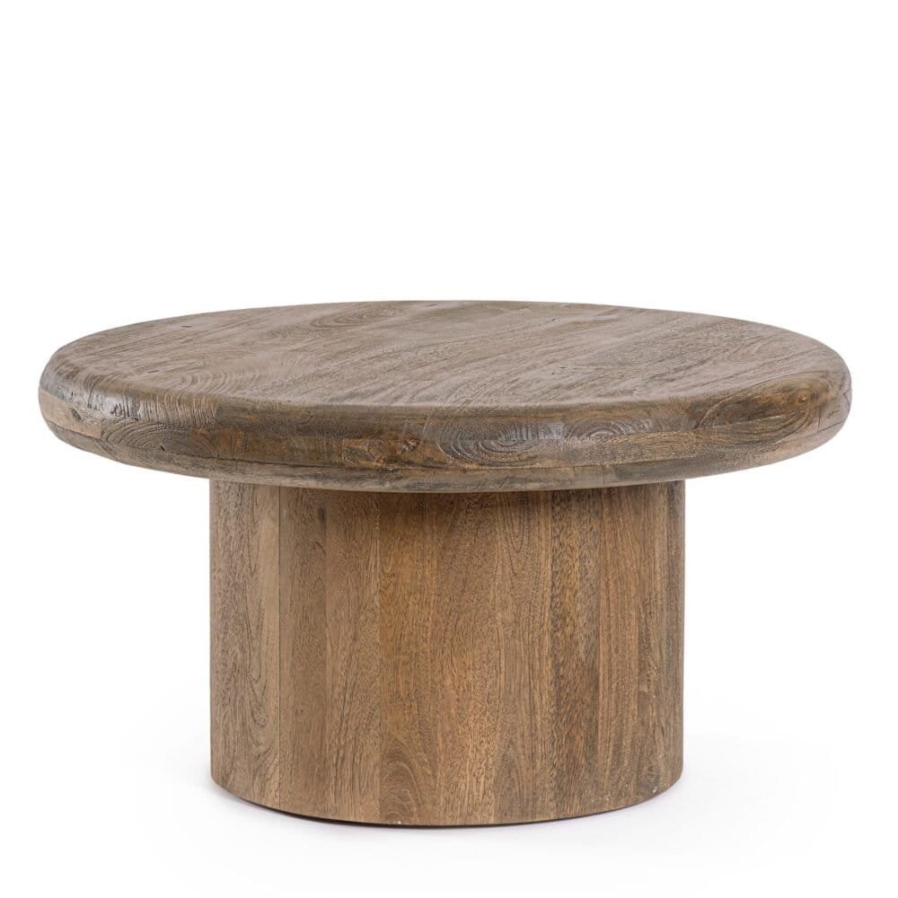 Tavolo in legno massiccio per sala da pranzo, stile naturale e design minimalista, perfetto per arredi eleganti.