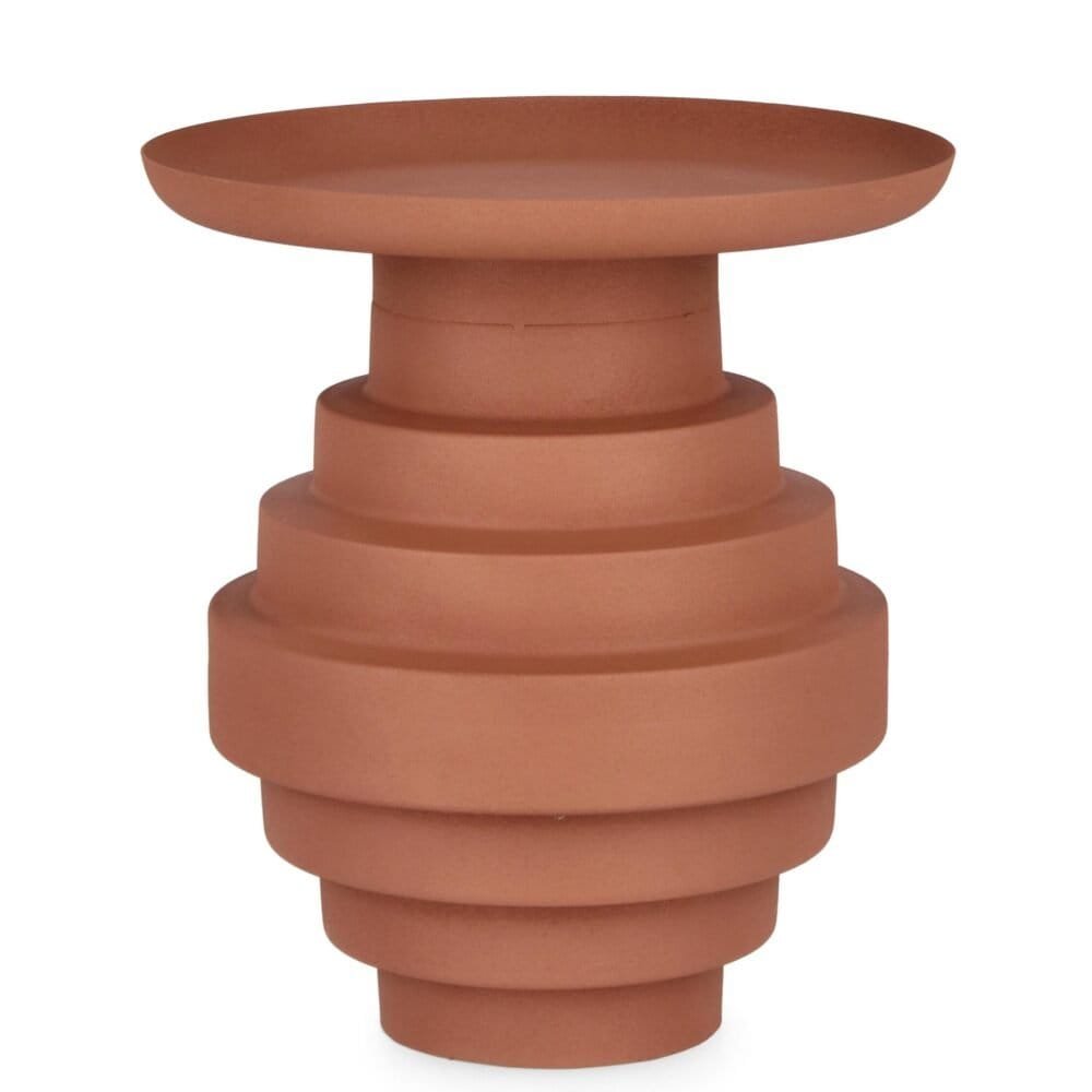 Vaso in terracotta effetto moderno, design elegante e materiali naturali, perfetto per il decor e l’arredamento outdoor e indoor.
