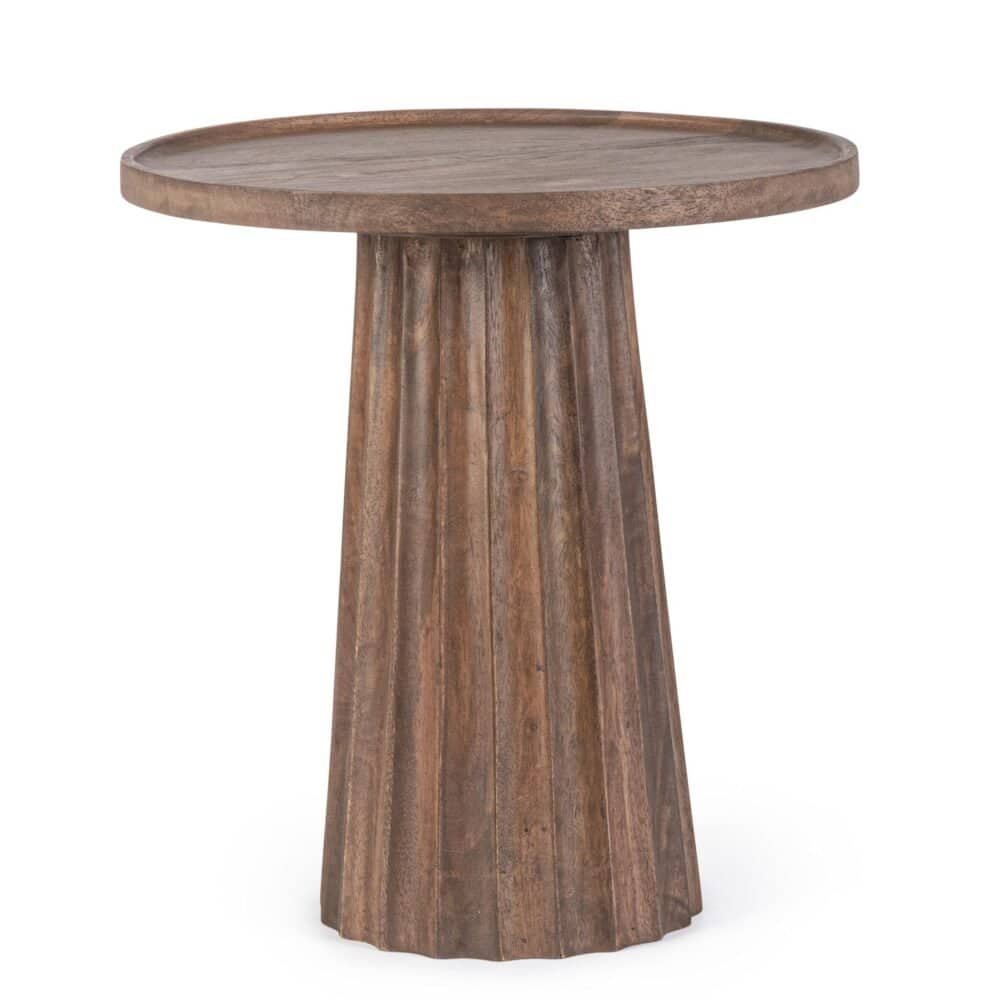 Tavolo da caffè in legno massello con design elegante, perfetto per arredi moderni e rustici.