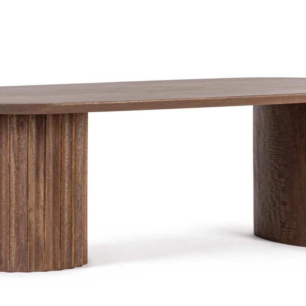 Tavolo in legno con design elegante, perfetto per arredamenti moderni e stile naturale.