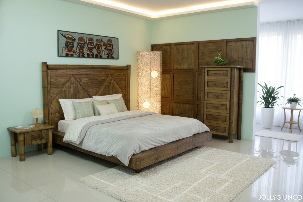 Letto Java matrimoniale crash bambù