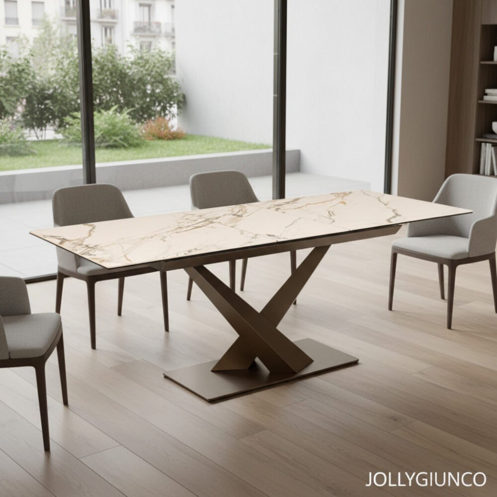 TAVOLO ALL. JOHANNES 160-200X90 DESERT