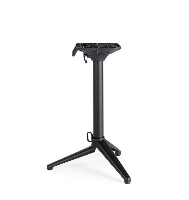 BASE TAVOLO ANNA NERO H723 - JOLLYGIUNCO Adjustable microphone stand with a tripod base on a white background