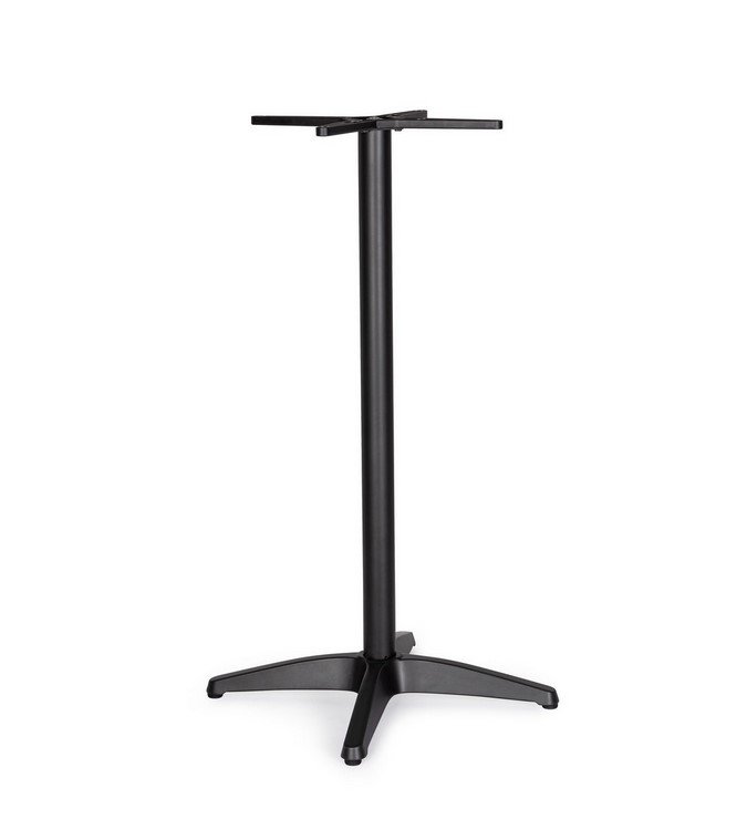 BASE TAVOLO DIANA ALLUM H108 - JOLLYGIUNCO Black adjustable-height microphone stand with a tripod base and a small top mounting plate.