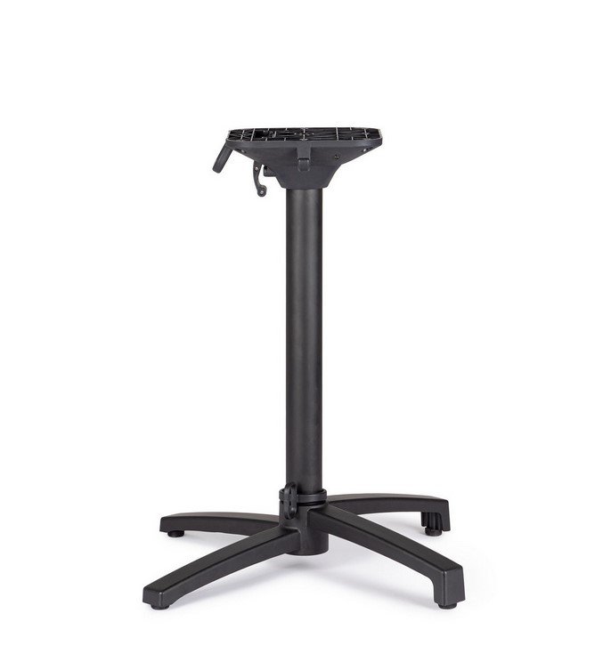 BASE TAVOLO MINERVA ALLUM H724 - JOLLYGIUNCO Height-adjustable chair pedestal with a central column and five-spoke base on each foot leg.