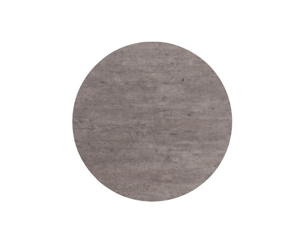 PIANO TAVOLO D80 HPL CEMENTO - JOLLYGIUNCO Gray circle with concrete texture centered on a white background
